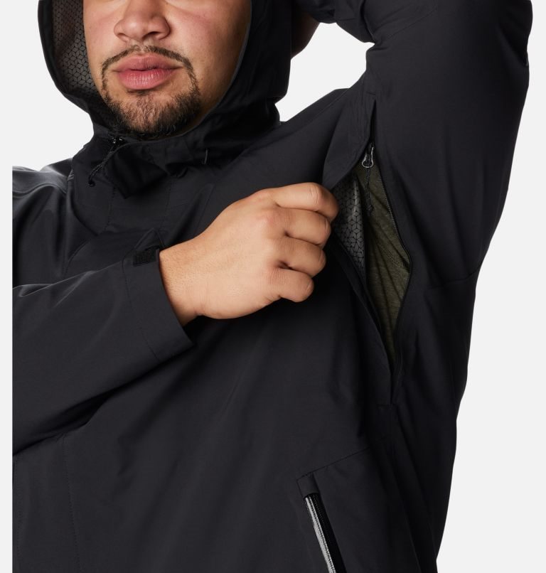 Men's Columbia Earth Explorer Shell Jackets Black | Plus Size CA-E3065